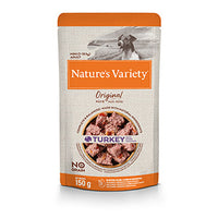 Natures Variety - Original Pate for Mini Adult Dog - Multipack (Turkey, Beef, Chicken) - 150g pouches (8 Pack)