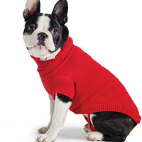 Ancol - Cable Knitted Jumper - Red - Small (30cm)
