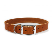 Ancol - Classic Leather Collar - Tan - (24")