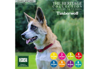 Ancol - Timberwolf Leather Collar - Green - Size 4 (35-43cm)