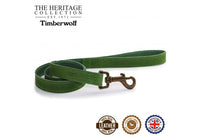Ancol - Timberwolf Leather Lead - Green - 1mx19mm (40")
