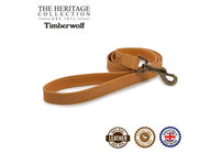 Ancol - Timberwolf Leather Lead - Mustard - 100x1.9cm