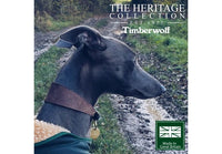 Ancol - Timberwolf Leather Hound Collar - Sable - Greyhound (34-43cm)