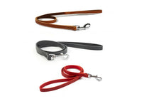 Ancol - Leather Lead - Red -19mm(3/4") x1m