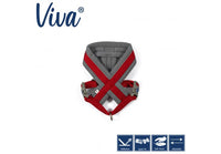 Ancol - Viva Nylon Padded Harness - Red - Medium (41-53cm)