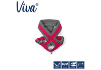 Ancol - Viva Nylon Padded Harness - Red - Medium (41-53cm)