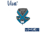 Ancol - Viva Nylon Padded Harness - Cyan - XLarge (70-98cm)