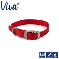 Ancol - Viva - Nylon Buckle Collar - Lime - Size 3 (28-36cm)