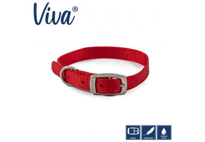 Ancol - Viva - Nylon Buckle Collar - Lime - Size 3 (28-36cm)