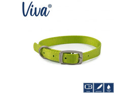 Ancol - Viva - Nylon Buckle Collar - Lime - Size 3 (28-36cm)