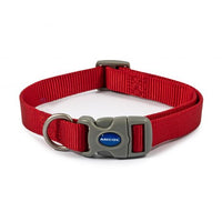 Ancol - Nylon Adjustable Collar - Red - Large (45-70cm)