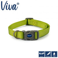 Ancol - Viva Nylon Adjustable Collar - Lime - Size 5-9 (45-70cm)
