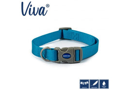 Ancol - Viva Nylon Adjustable Collar - Blue - Large (45-70cm)