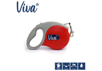 Ancol - Viva Retractable 5m Lead - Red - Small