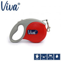 Ancol - Viva Retractable 5m Lead - Blue - Small