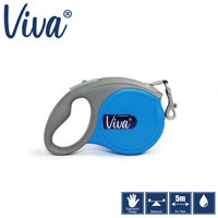 Ancol - Viva Retractable 5m Lead - Blue - Small