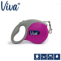 Ancol - Viva Retractable 5m Lead - Blue - Small