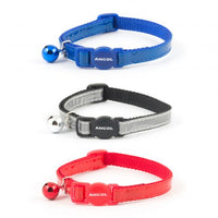 Ancol - Reflective Cat Safety Collar - Gloss Silver