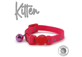 Ancol - Safety Kitten Collar - Hi-Vis Pink
