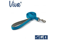 Ancol - Viva Nylon Padded Snap Lead - Blue - 100cm x 25mm (Max 75kg)