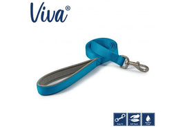 Ancol - Viva Padded Snap Lead - Blue - 1.8mX25mm