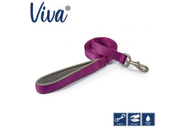 Ancol - Viva Nylon Padded Snap Lead - Purple - 180cm x 25mm (Max 75kg)