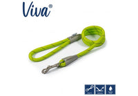 Ancol - Viva Nylon Reflective Rope Snap Lead - Blue - 107cm x 10mm (Max 30kg)