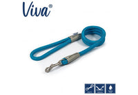 Ancol - Viva Nylon Reflective Rope Snap Lead - Black - 107cm x 10mm (Max 30kg)