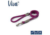 Ancol - Viva Nylon Reflective Rope Snap Lead - Pink - 107cm x 10mm (Max 30kg)