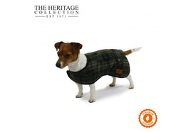 Ancol - Heritage Green Check Coat - 40cm