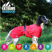 Ancol - Extreme Monsoon Dog Coat - Red - x small - 25cm