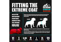 Ancol - Extreme Monsoon Dog Coat - Black - small/medium - 35cm