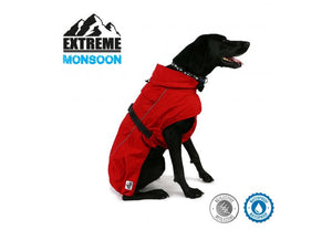 Ancol - Extreme Monsoon Dog Coat - Red - x large - 60cm