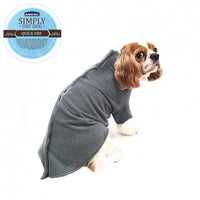 Ancol - Simply Dry Deep Drying Coat - Grey - 50cm