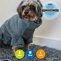 Ancol - Simply Dry Deep Drying Coat - Grey - 50cm