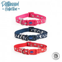 Ancol - Fashion Reflective Adjustable Collar - Blue Paw - Size 2-5 (30-50CM)