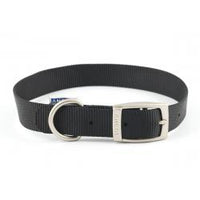Ancol - Viva Poly Weave Buckle Dog Collar - Black - 39-48cm (Size 5)
