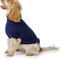 Ancol - Cable Knitted Jumper - Blue - X Small (25cm)