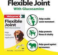 Vetzyme - Dog Flexible Joint With Glucosamine - 30 Tablets