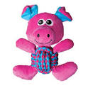 Kong - Weave Knots Pig Cuddly Knotted Rope Bellies - Medium