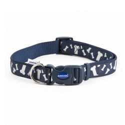 Ancol - Reflective Bone Collar - Blue - Size 5-9