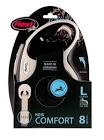 Flexi - Comfort Tape 8 Metre Lead - Large - Black