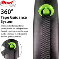 Flexi - Black Design Tape 5m Lead - Large - Black/Pink