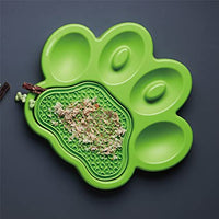 PAW - 2-in-1 Slow Feeder & Lick Pad - Green