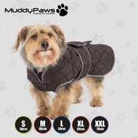Ancol - Muddy Paws Quilt Coat - Black - Small