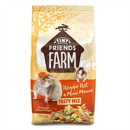 Supreme Tiny Farm Friends - Reggie Rat & Mimi Mouse Tasty Mix - 850g