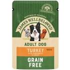 James Wellbeloved - Complete Wet Grain Free Adult Dog Food 100g - Turkey & Veg - 12 pack