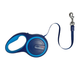 Doodlebone - Rambler Retractable Lead - Blue (<25kg) - 5Metre