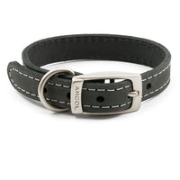 Ancol - Timberwolf Leather Collar - Gray - 20-26cm (Size 1)