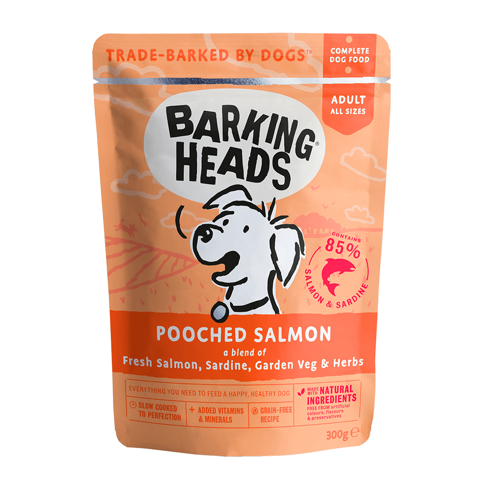 Barking Heads - Pooched Salmon - Wet Dog Food Pouch - 300g (Single Pouch)